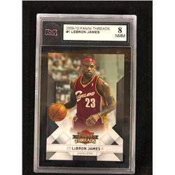 2009-10 PANINI THREADS #1 LEBRON JAMES (8 NMM) KSA GRADED