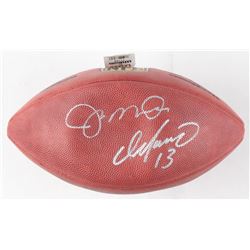 DAN MARINO/ JOE MONTANA SIGNED "THE DUKE" NFL FOOTBALL (JSA COA)