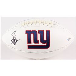 Saquon Barkley Signed Giants Logo Football (Beckett COA)