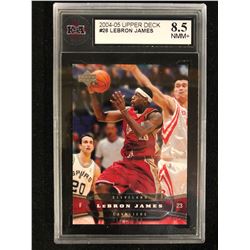 2004-05 UPPER DECK #26 LEBRON JAMES (8.5 NMM+) KSA GRADED