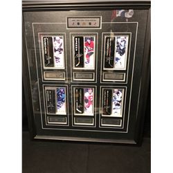 2006-07 McDONALD'S NHL STAR STICKS FRAMED DISPLAY
