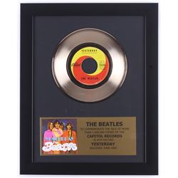 THE BEATLES "YESTERDAY" PLATINUM RECORD FRAMED DISPLAY