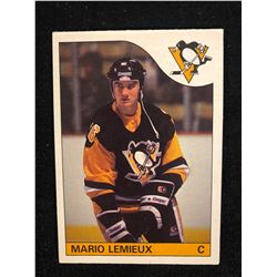 1985-86 O-PEE-CHEE #9 MARIO LEMIEUX ROOKIE CARD
