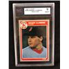 Image 1 : 1985 FLEER #155 ROGER CLEMENS ROOKIE CARD (9 MINT) KSA GRADED