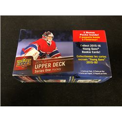 2015-16 UPPER DECK SERIES ONE HOCKEY CARDS BOX (12 PACKS)  POSSIBLE CONNOR McDAVID YOUNG GUN ROOKIE