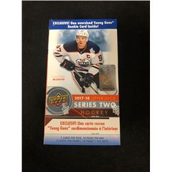 2017-18 UPPER DECK SERIES TWO HOCKEY BOX (10 PACKS)