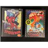 Image 1 : SEGA GENESIS VIDEO GAME LOT (SPIDER-MAN/ SONIC HEDGEHOG 2)