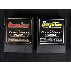 COLECOVISION & ADAM VIDEO GAME LOT (BUMP N' JUMP/ BURGER TIME)