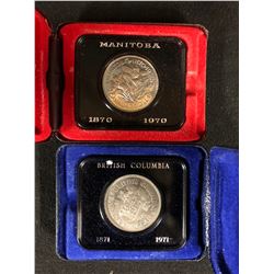 CANADIAN DOLLAR LOT (1870-1970 MANITOBA/ 1871-1971 BRITISH COLUMBIA)