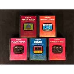 VINTAGE ACTIVISION VIDEO GAME LOT (OINK/ PLAQUE ATTACK/ RIVER RAID...)