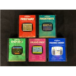 VINTAGE ACTIVISION VIDEO GAME LOT (FREEWAY/ FROSTBITE/ ENDURO...)