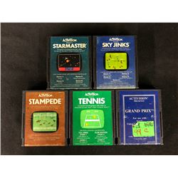 VINTAGE ACTIVISION VIDEO GAME LOT (STARMASTER/ STAMPEDE/ TENNIS...)