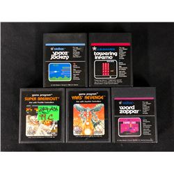 VINTAGE ATARI VIDEO GAME LOT (SUPER BREAKOUT/ YARS' REVENGE...)