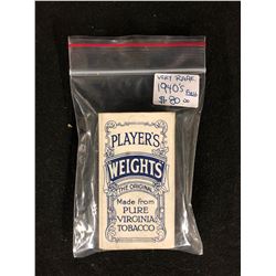 1940'S PLAYER'S WEIGHTS TOBACCO CARDS (FULL) **VERY RARE**