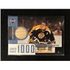 Image 1 : LIMITED EDITION PHIL ESPOSITO UPPER DECK GAME-USED STICK 1000 POINTS HOCKEY CARD (070/150)