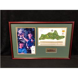 MIKE WEIR SIGNED 2000 WORLD GOLF CHAMPIONSHIP : WINNING SCORE 68 75 65 69 -277 PHOTO DISPLAY