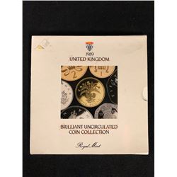 1989 UNITED KINGDOM BRILLIANT UNCIRCULATED COIN COLLECTION (ROYAL MINT)