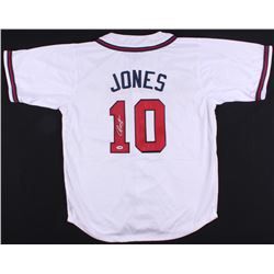 CHIPPER JONES SIGNED BRAVES BASEBALL JERSEY (PSA/DNA)