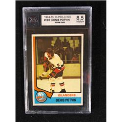 1974-75 O-Pee-Chee #195 Denis Potvin ROOKIE CARD (8.5 NMM+) KSA GRADED