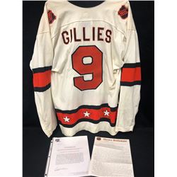 **RARE** CLARK GILLIES' 1977 GAME ISSUED ALL-STAR JERSEY & LETTERS (CLASSIC AUCTIONS LOA)