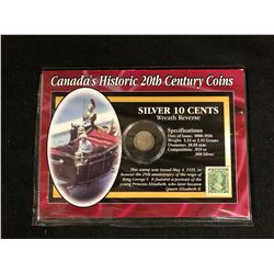 CANADA'S HISTORIC 20TH CENTURY COINS (SILVER 10 CENTS "WREATH"  RESERVE)