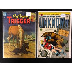 COMIC BOOK LOT (TRIGGER/ 1965 ADVENTURES INTO THE UNKNOWN #159
