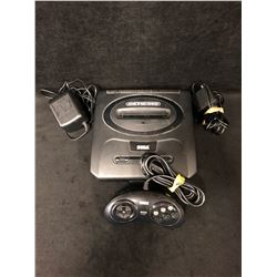 SEGA GENESIS VIDEO GAME SYSTEM W/ POWER & CONTROLLER