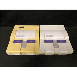 SUPER NINTENDO ENTERTAINMENT SYSTEM LOT (2 SYSTEMS)