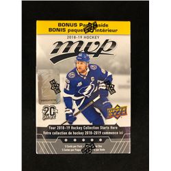 2018-19 UPPER DECK MVP HOCKEY CARDS BOX (21 PACKS)