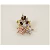 Image 1 : 4) 18K YELLOW GOLD CUBIC ZIRCONIA RING