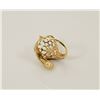 Image 3 : 6) 18K YELLOW GOLD CUBIC ZIRCONIA RING