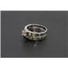 Image 2 : 21) 14K WHITE GOLD DIAMOND WEDDING RING SET