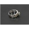 Image 3 : 21) 14K WHITE GOLD DIAMOND WEDDING RING SET