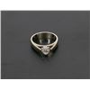 Image 1 : 22) 10K WHITE GOLD DIAMOND SOLITAIRE RING