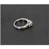 Image 3 : 23) 14K WHITE GOLD 3 DIAMOND RING