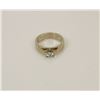 Image 1 : 25) 10K WHITE GOLD DIAMOND SOLITAIRE RING
