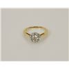 Image 1 : 47) 14K WHITE & YELLOW GOLD DIAMOND CLUSTER RING