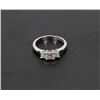 Image 1 : 48) 14K WHITE GOLD 3 DIAMOND RING