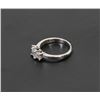 Image 2 : 48) 14K WHITE GOLD 3 DIAMOND RING