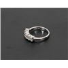Image 2 : 49) 14K WHITE GOLD DIAMOND RING