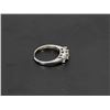 Image 3 : 50) 14K WHITE GOLD AND 3 DIAMOND RING