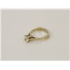Image 2 : 51) 10K WHITE GOLD DIAMOND SOLITAIRE RING