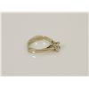 Image 3 : 51) 10K WHITE GOLD DIAMOND SOLITAIRE RING