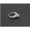 Image 3 : 52) 18K WHITE GOLD DIAMOND ENGAGEMENT RING