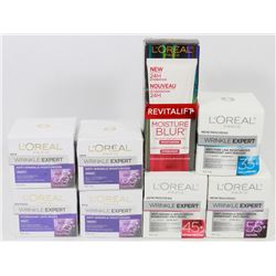 BAG OF ASSORTED LOREAL WRINKLE EXPERT CREAMS