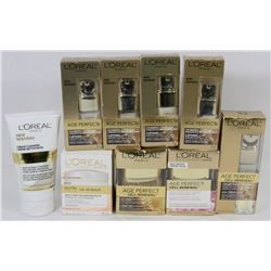 BAG OF ASSORTED LOREAL PARIS SKIN BALMS AND CREAMS