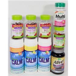 BAG OF ASSORTED VITAMINS AND SUPPLEMENTS
