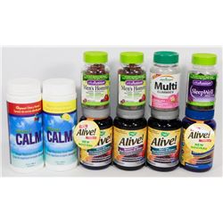 BAG OF ASSORTED VITAMINS AND SUPPLEMENTS