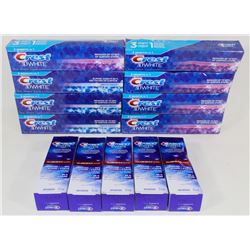 BAG OF CREST 3D WHITE TOOTHPASTE