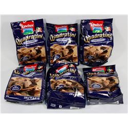 BAG OF QUADRATINI CHOCOLATE BITE SIZE WAFER COOKIES